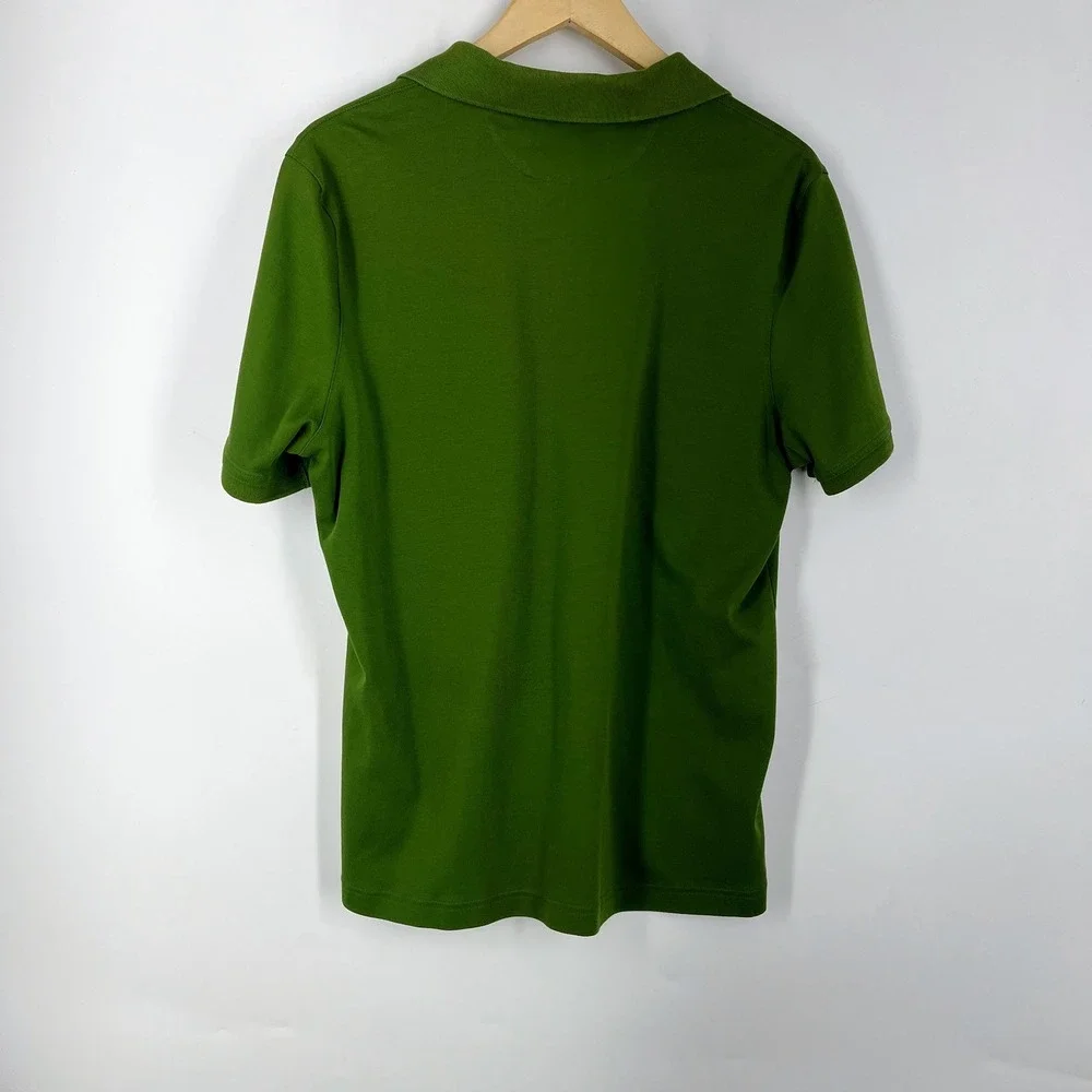 Banana Republic Luxury Touch Polo Shirt Mens Short Sleeve Olive Green‎ Collared